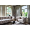 RICHMOND sofa HUXLEY KHAKI - welur, szczotkowane złoto